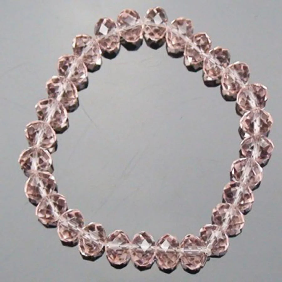 Handmade Women's Rhinestone Glass Crystal Beaded Round Beads Stretch Bracelet Femme Bangle Bracelets Girl Wrap Jewelry-Dollar Bargains Online Shopping Australia