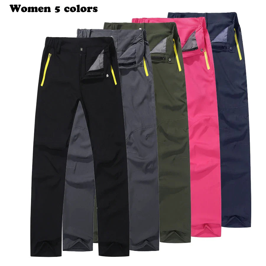 Men Womens Quick Dry Hiking Pants Outdoor Sport Summer Ultra Thin Pants Camping Trekking Fishing Climbing Trousers