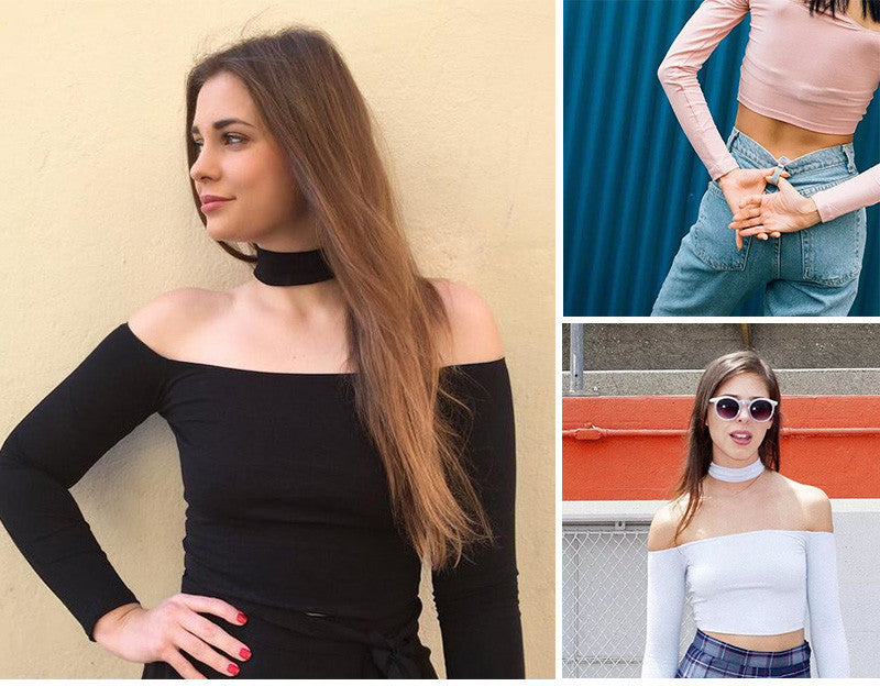 European Style Halter Crop Top Kendall Jenner Style - CelebritystyleFashion.com.au online clothing shop australia