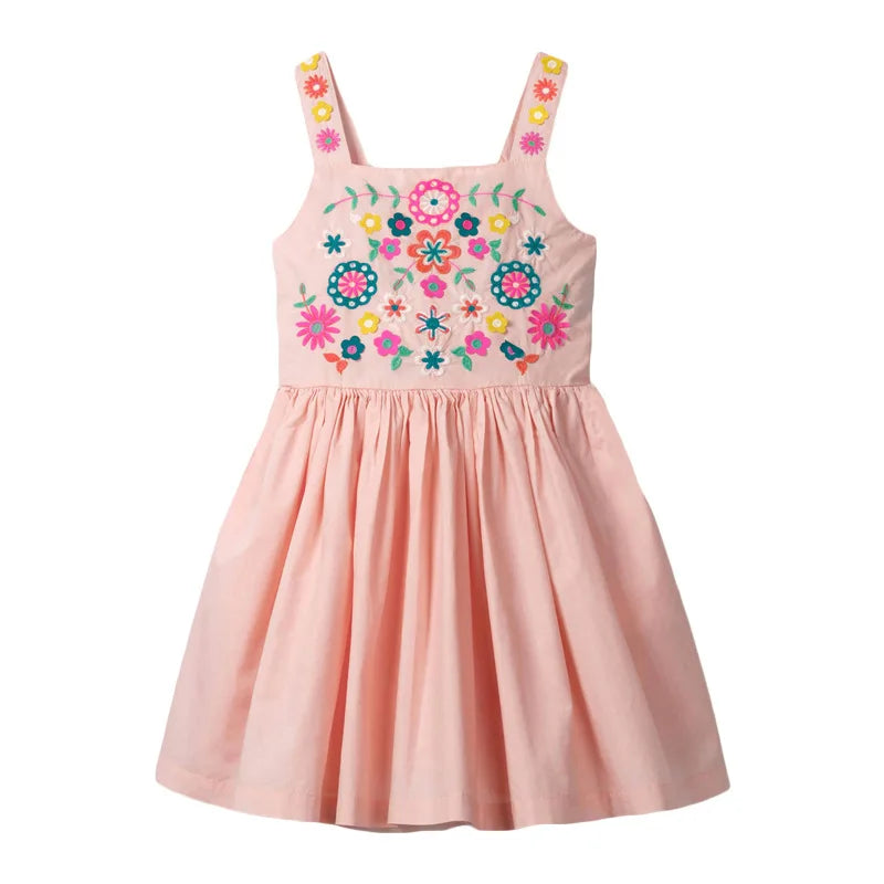 Baby Girls Casual Clothes Cotton Lovely Kids Summer Dress for Toddler Infant Children 2 to 7 years-Dollar Bargains Online Shopping Australia