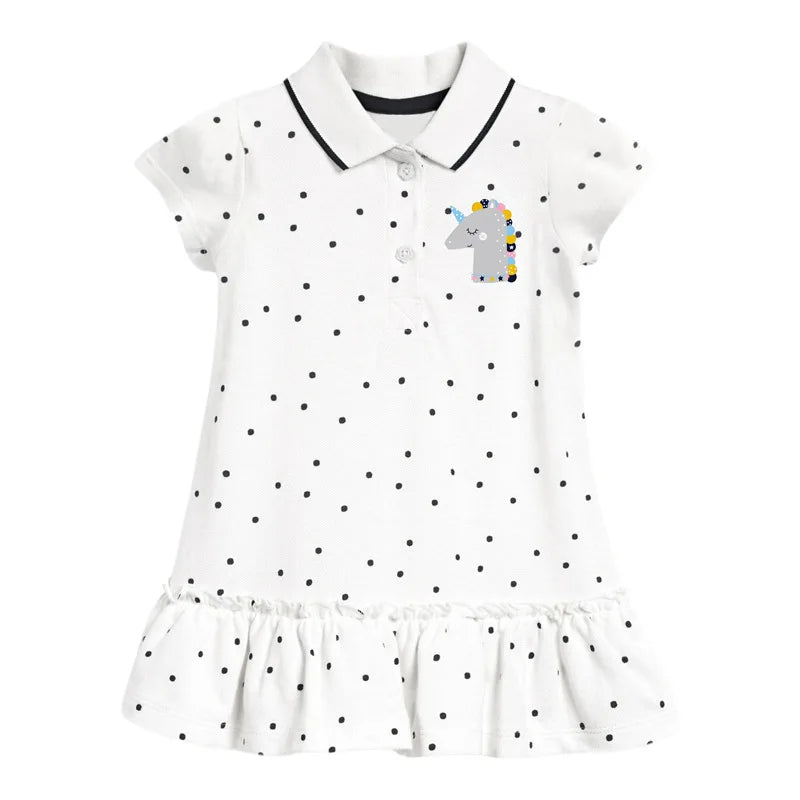 Girls Casual Clothes Cotton Lovely Kids Summer Dress for Toddler Infant Children-Dollar Bargains Online Shopping Australia