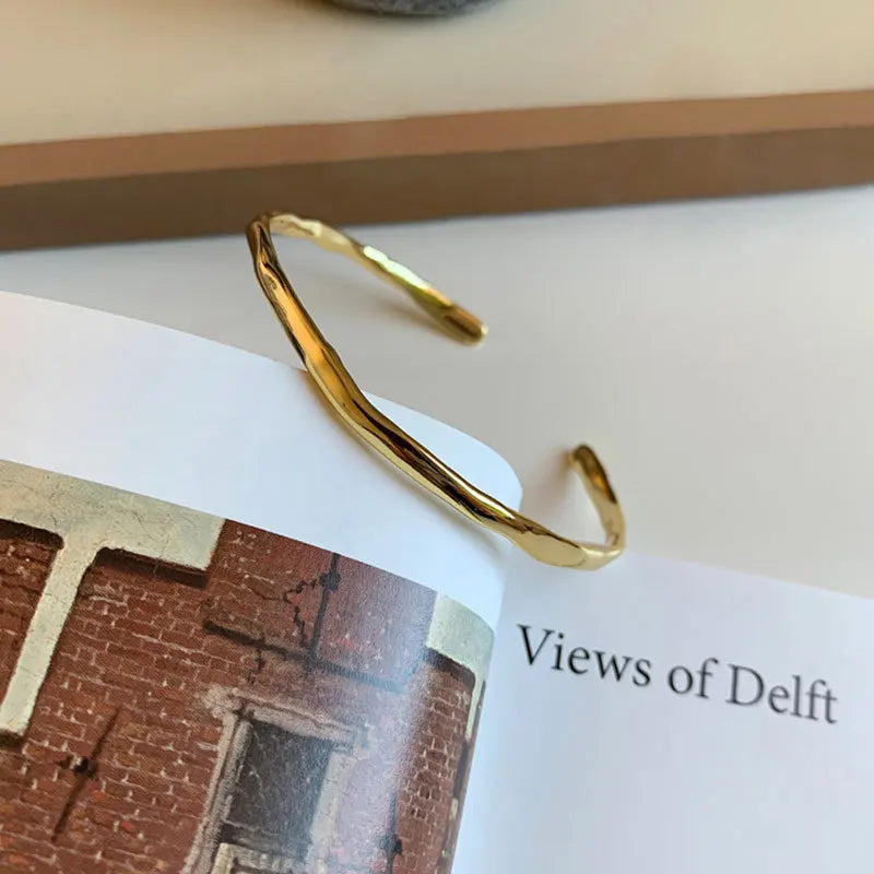 Bracelet for Women New Trend Elegant Vintage Irregular Texture Bangles Girl Party Jewelry Lover Gift-Dollar Bargains Online Shopping Australia