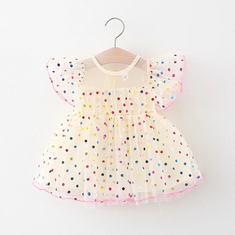 Baby Girls summer clothes outfit color polka dot princess dress for girls baby clothing 1st birthday infant babies dresses dress-Dollar Bargains Online Shopping Australia