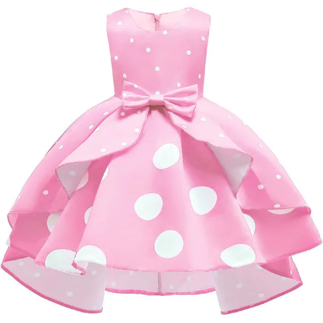 Baby Girls Flower Striped Dress For Girls Floral Wedding Party Dresses Kids Princess Christmas Dress Children Girls Clothing-Dollar Bargains Online Shopping Australia