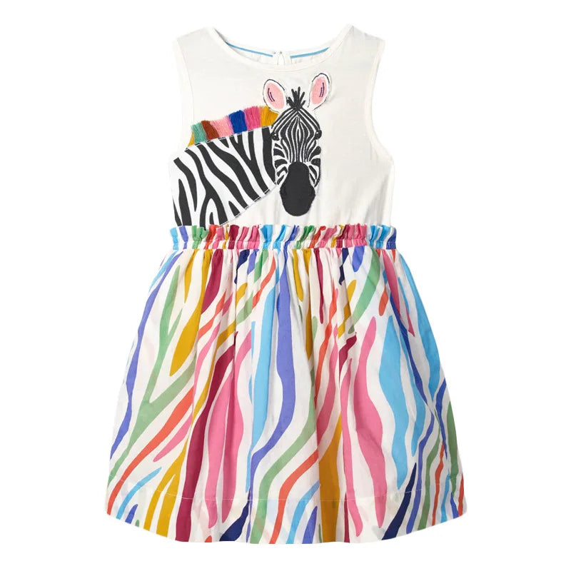 Baby Girls Casual Clothes Cotton Lovely Kids Summer Dress for Toddler Infant Children 2 to 7 years-Dollar Bargains Online Shopping Australia