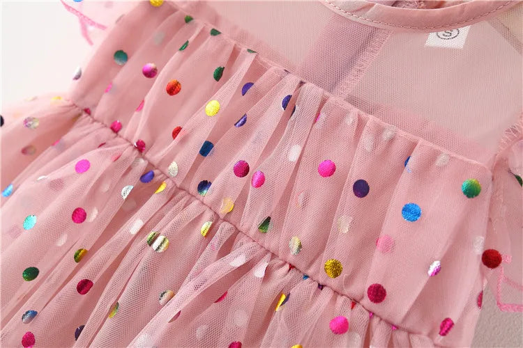Baby Girls summer clothes outfit color polka dot princess dress for girls baby clothing 1st birthday infant babies dresses dress-Dollar Bargains Online Shopping Australia