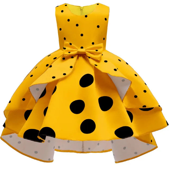 Baby Girls Flower Striped Dress For Girls Floral Wedding Party Dresses Kids Princess Christmas Dress Children Girls Clothing-Dollar Bargains Online Shopping Australia