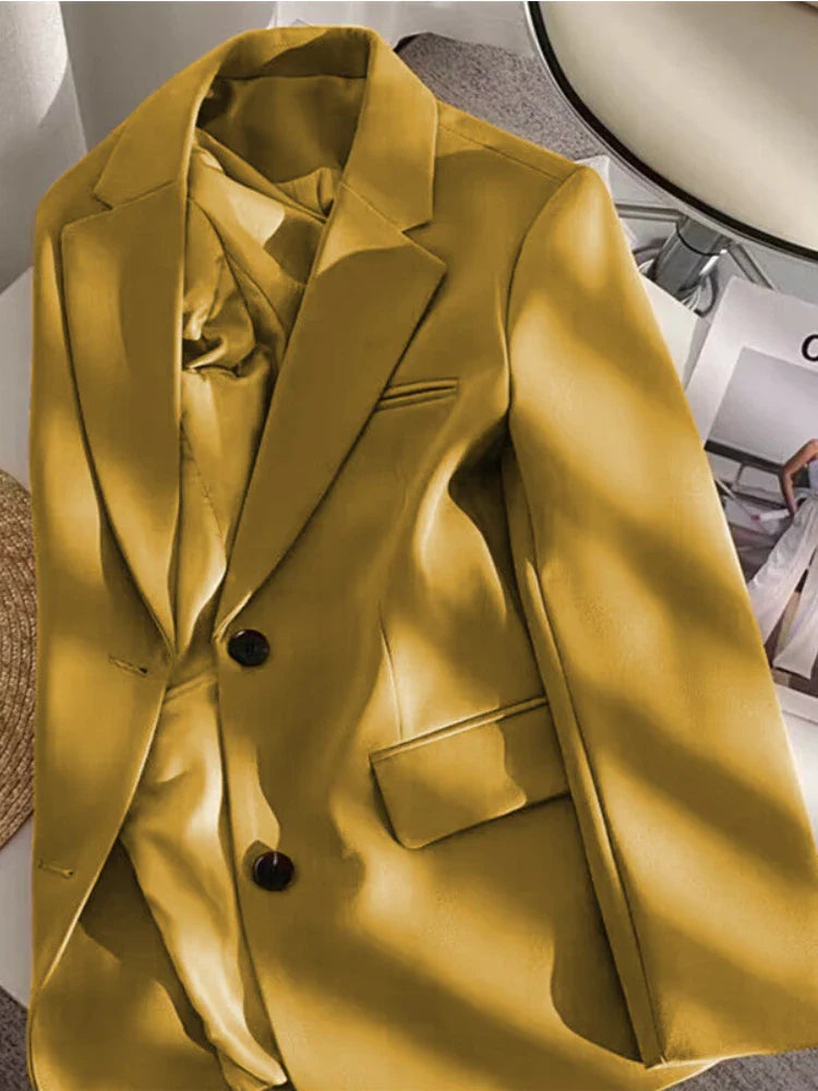 Women Jackets Pink Small Suit Women's Coat Casual Small Loose Small Suit Women's Design Sense Blazer Women-Dollar Bargains Online Shopping Australia