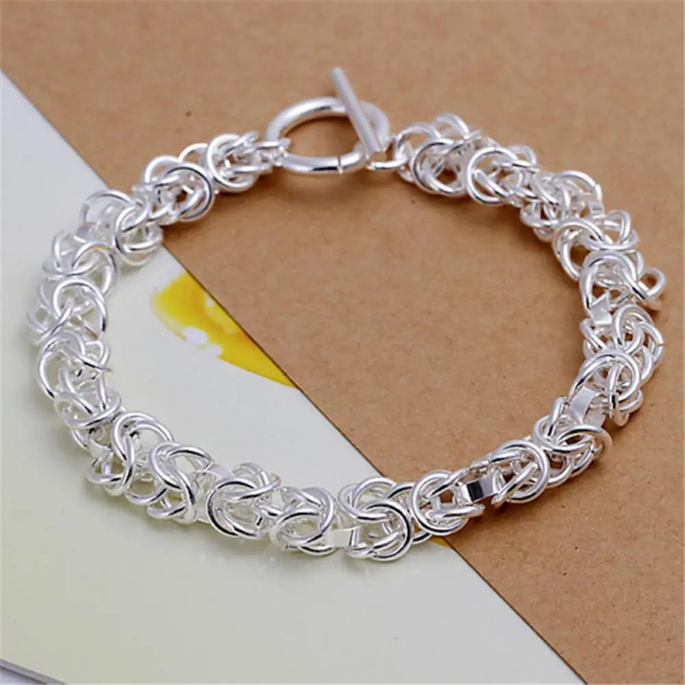 Women Gifts Bracelet Chains Stainless Steel 3 Color Set Bracelets Bangles Accessory Bracelets-Dollar Bargains Online Shopping Australia