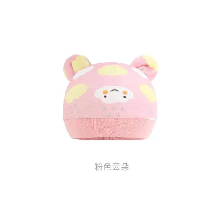 5pcs Baby Cartoon Anti-scratch Gloves Hat Foot Cover Set Handguard Cotton Mittens Beanie Socks Kit for Infant Newborn Headwear-Dollar Bargains Online Shopping Australia