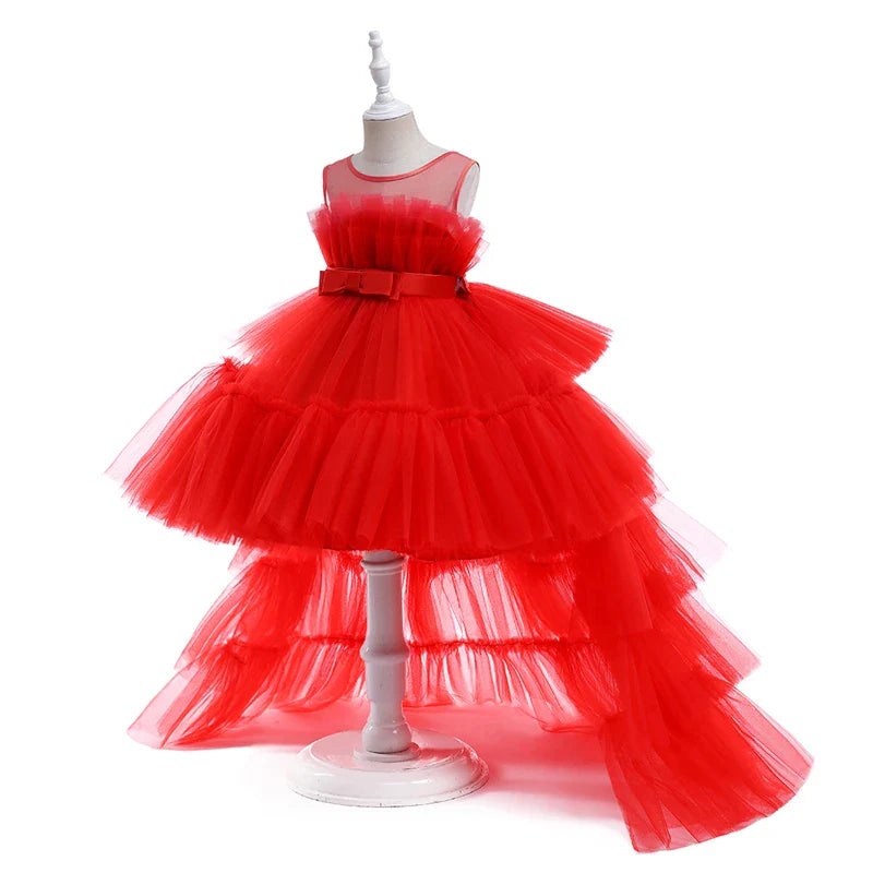 Summer Long Bridesmaid Dress For Girl Children Costume Lace Princess Dresses Girls Clothes Birthday Wedding Party Ball Gown-Dollar Bargains Online Shopping Australia