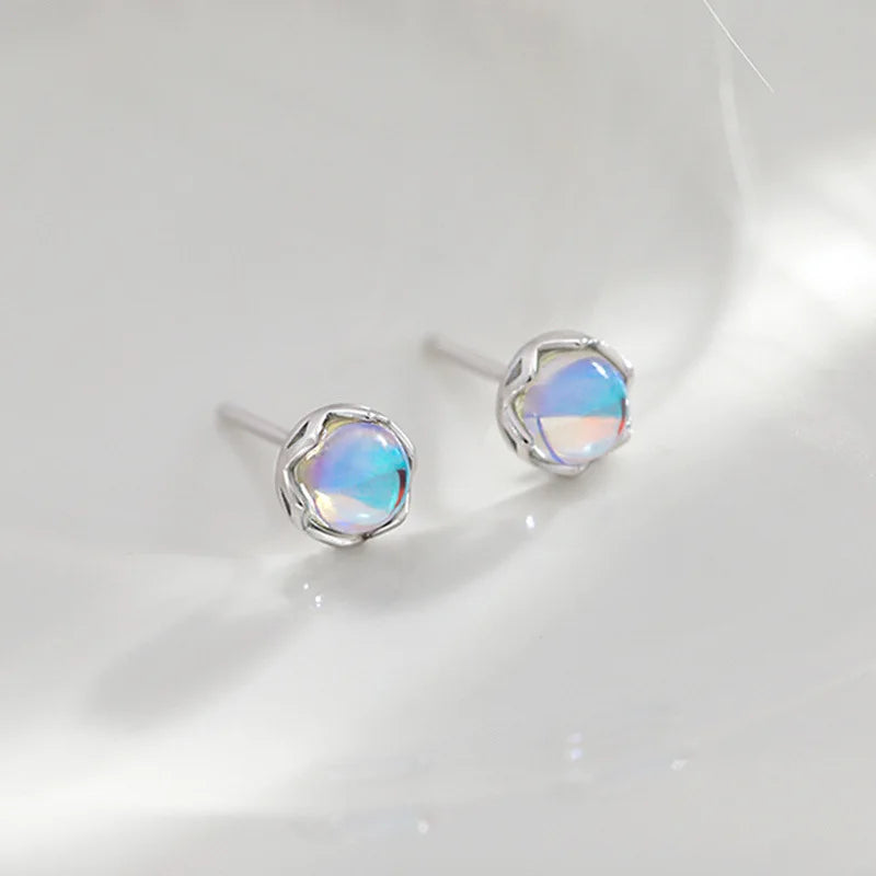 Planet Earrings Silver Color Piercing for Women Moon Star Crystal Zircon Ear Stud Earrings Tragus Cartilage Body Jewelry-Dollar Bargains Online Shopping Australia