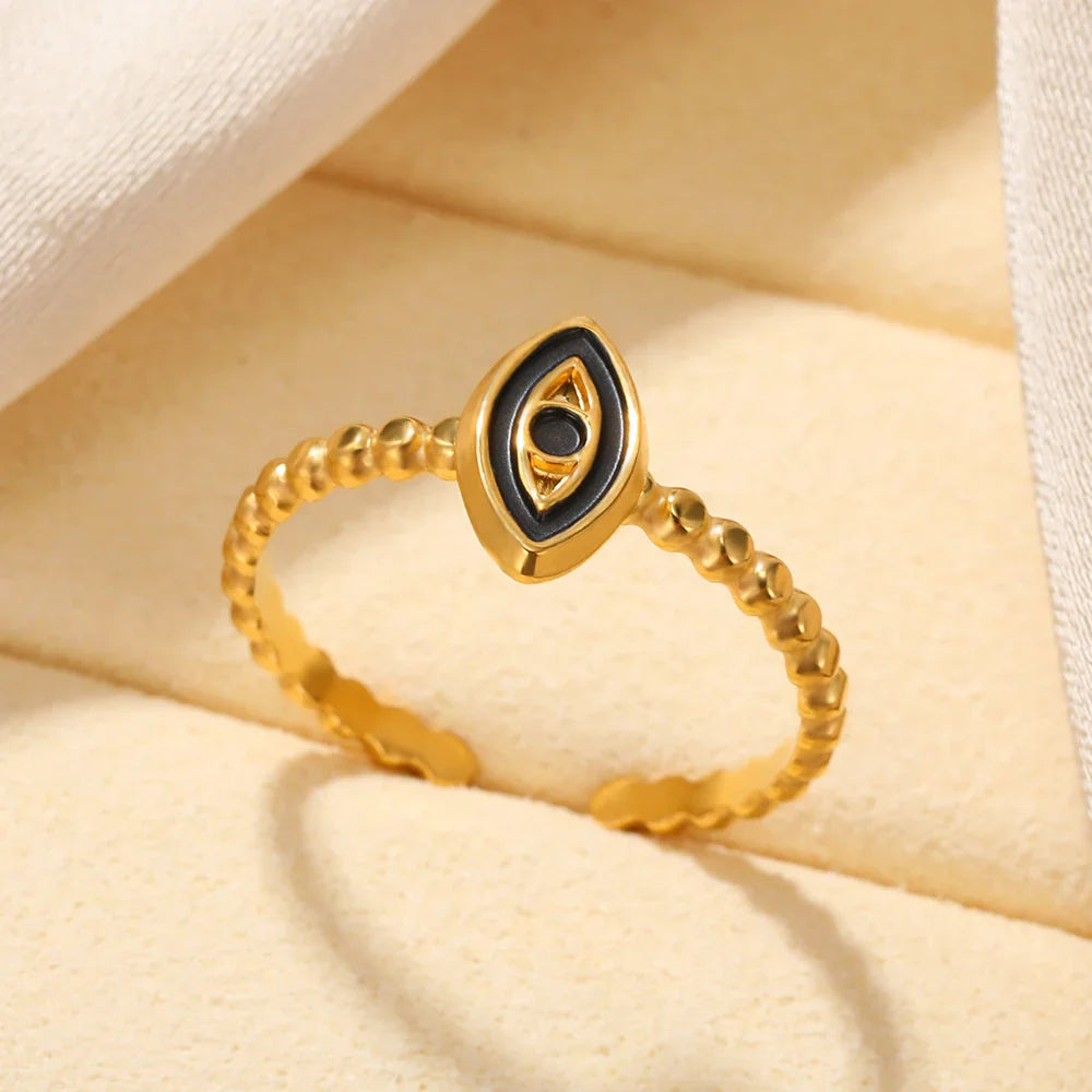 Ring Everything Round Open Rings For Women Men Trendy Party Gold Color Wedding Anniversary