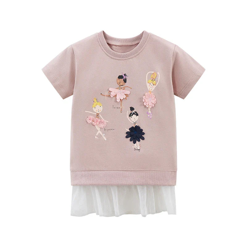 Baby Girls Casual Clothes Cotton Lovely Kids Summer Dress for Toddler Infant Children 2 to 7 years-Dollar Bargains Online Shopping Australia