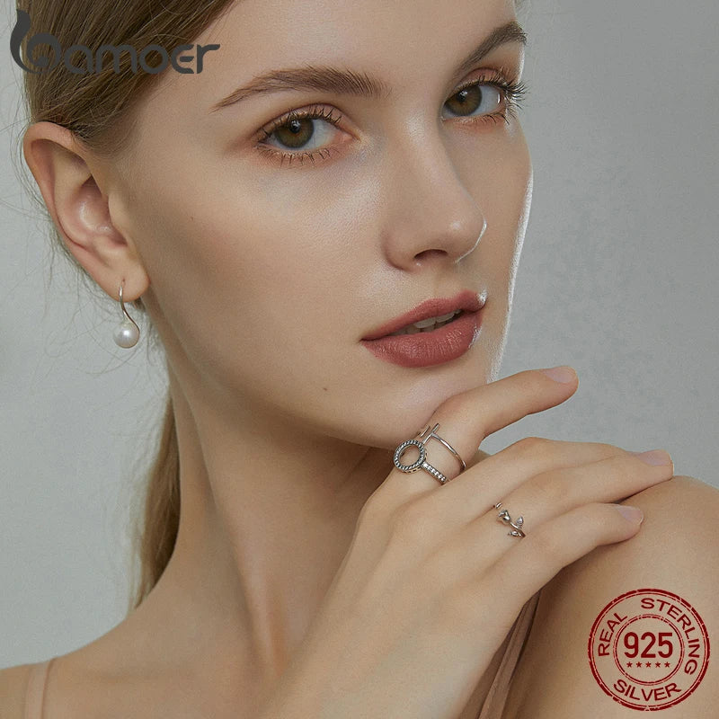 925 Sterling Silver Forever Clear CZ Circle Round Finger Rings for Women Jewelry Christmas Gift-Dollar Bargains Online Shopping Australia