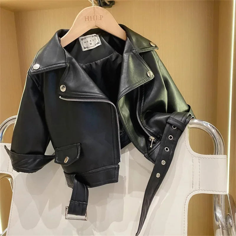 Boys Leather Jackets Classics Handsome Baby Boy Pu Outerwear Kids Clothing Zipper Fly Coats-Dollar Bargains Online Shopping Australia