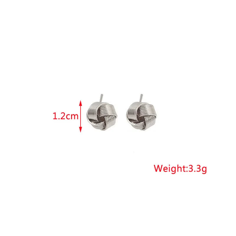 Twist Stud Earrings Gold Color Metal Women Earrings Rotating Spiral Unusual Earrings for Ladies European Jewelry-Dollar Bargains Online Shopping Australia