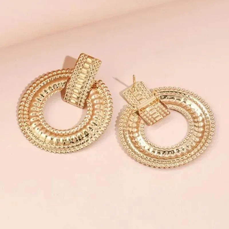 Smooth Exquisite Big Circle Hoop Earrings for Women Korean Jewelry Fashion Wedding Party Earrings Jewelry Gift-Dollar Bargains Online Shopping Australia
