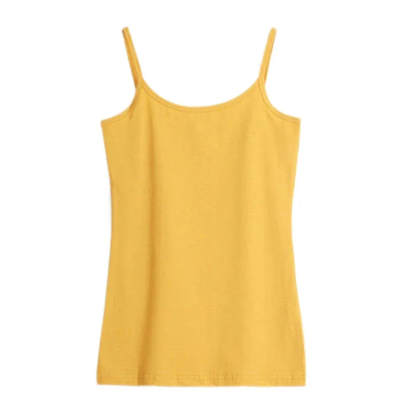 Women Basic Solid Color Sleeveless Camisole Spaghetti Strap Scoop Neck for Tank Top Slim Bottoming Sling Vest Undershirt-Dollar Bargains Online Shopping Australia