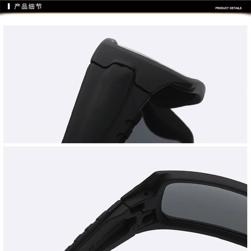 Fashion Polarized Sunglasses Men Women Brand Designer Rectangle Vintage Luxury Sun Glasses Driving Fishing UV400 Hiking Eyewear