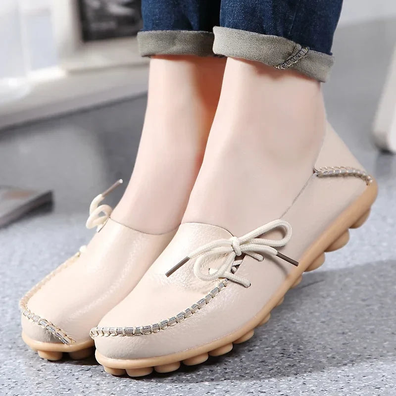 Shoes Women Moccasins Flats Woman Loafers Genuine Leather Female Shoes Slip On Ballet Nurse-Dollar Bargains Online Shopping Australia