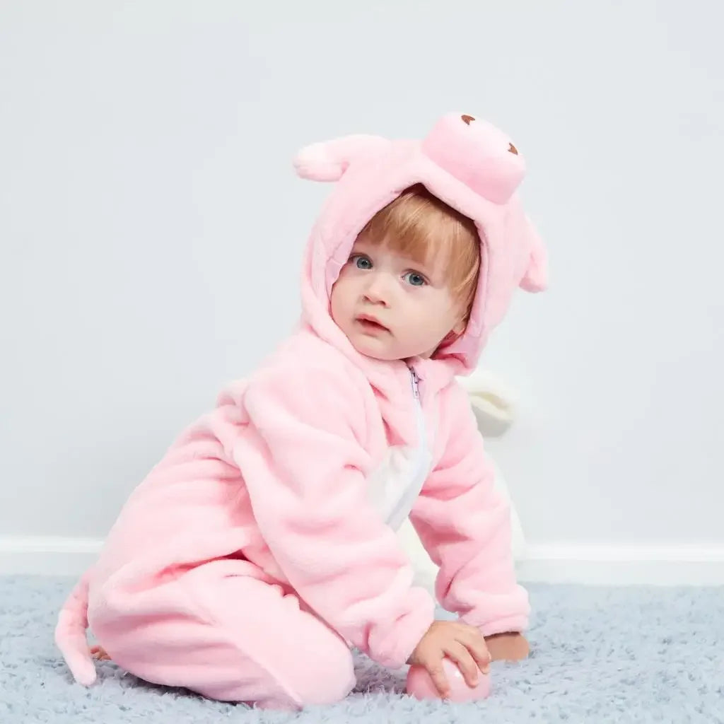 Baby Rompers Winter Kigurumi Lion Costume For Girls Boys Toddler Animal Jumpsuit Infant Clothes Pyjamas Kids Overalls Ropa Bebes-Dollar Bargains Online Shopping Australia