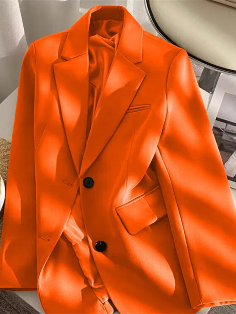 Women Jackets Pink Small Suit Women's Coat Casual Small Loose Small Suit Women's Design Sense Blazer Women-Dollar Bargains Online Shopping Australia