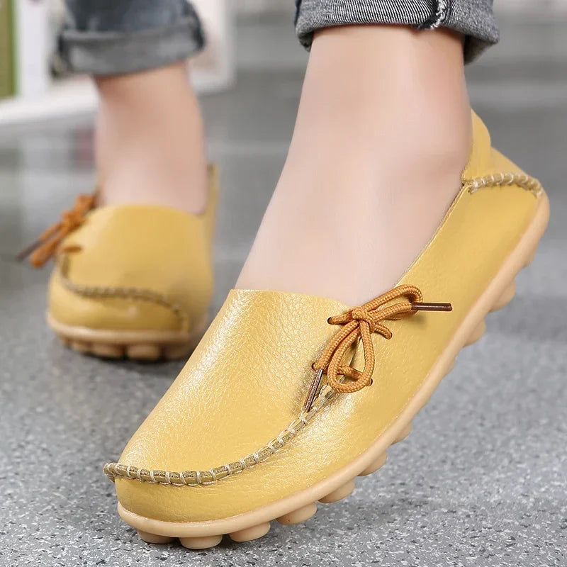 Shoes Women Moccasins Flats Woman Loafers Genuine Leather Female Shoes Slip On Ballet Nurse-Dollar Bargains Online Shopping Australia
