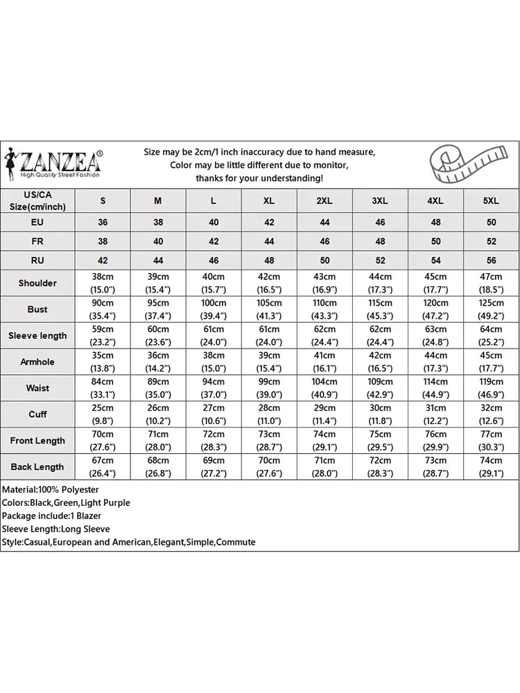 Women Office Long Sleeve Jacket Fashion Lapel Neck Blazers Solid Formal OL Suit Elegant-Dollar Bargains Online Shopping Australia