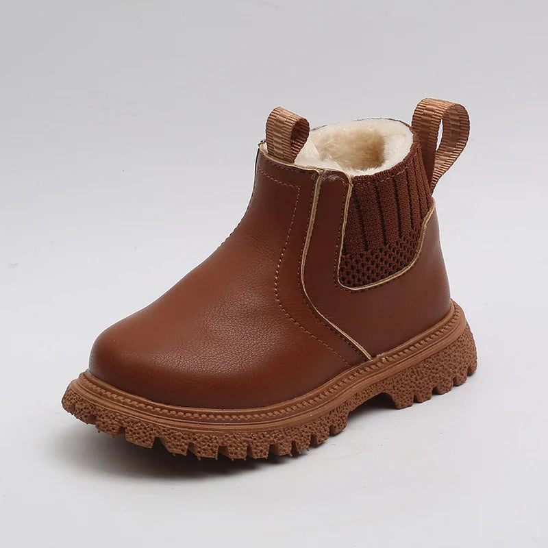 Baby Kids Short Boots Super Warm Girls Boys Shoes PU Leather Children Boots Fashion Toddler Boots Kids Snow Shoes-Dollar Bargains Online Shopping Australia