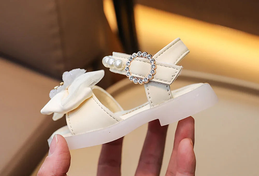 Summer Princess Sandals For Baby Girls Cute Bear Bow Fashion Toddler Shoes Soft-soled Breathable Casual Shoes For Infant Baby-Dollar Bargains Online Shopping Australia