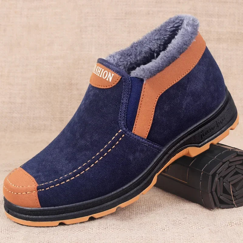 Men's Cotton Shoes Winter Fashion Shoes Men's Snow Boots Plush Thickened Comfortable and Warm Walking Shoes boots-Dollar Bargains Online Shopping Australia