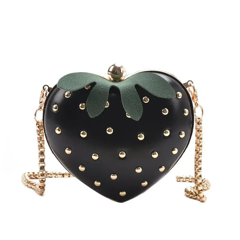 Mini Cute Strawberry Shape Purse Women Chain Shoulder Bag Fashion Flap Handbag Girl Creative Messenger Tote Clutch Bag-Dollar Bargains Online Shopping Australia