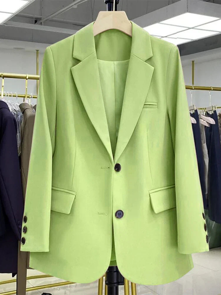 Women Jackets Pink Small Suit Women's Coat Casual Small Loose Small Suit Women's Design Sense Blazer Women-Dollar Bargains Online Shopping Australia