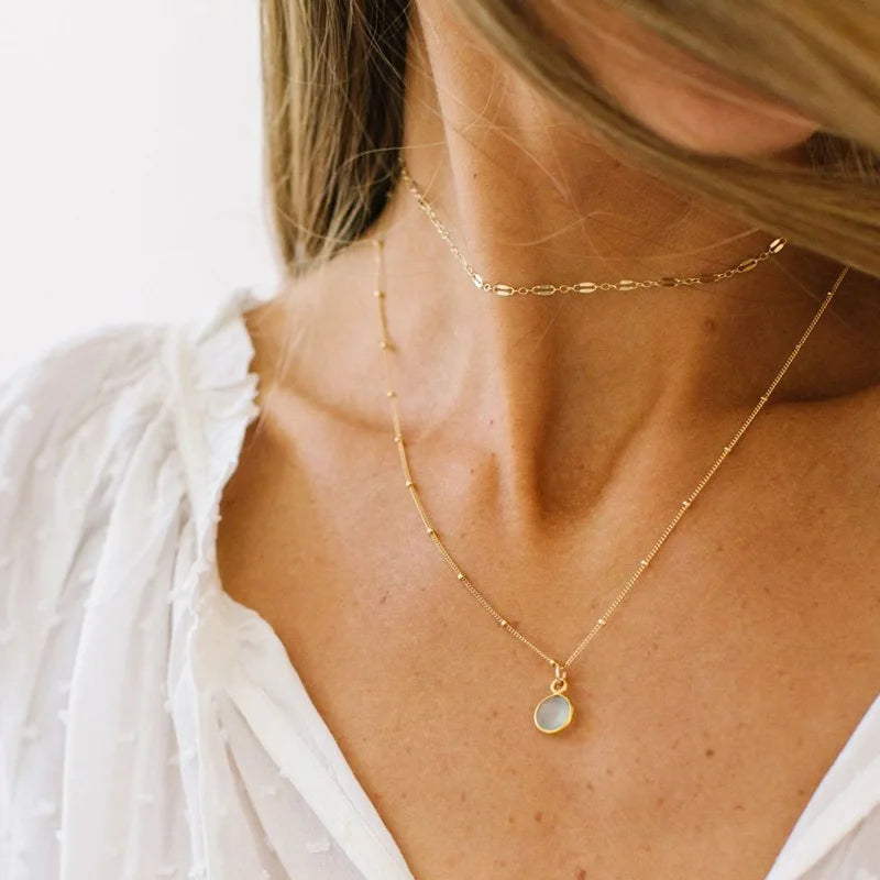 Bohemia Multilayer Crystal Butterfly Pendant Necklaces Women Hollow Heart Choker Necklace Fashion Jewelry Party-Dollar Bargains Online Shopping Australia