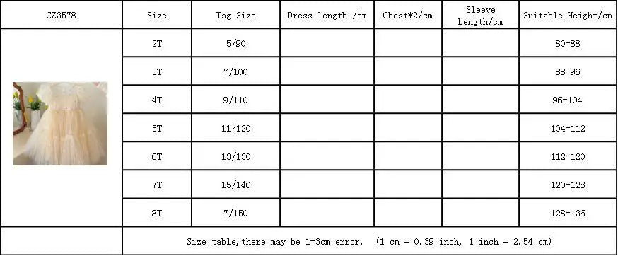 Girls' Elegant Dress Girl Baby Bubble Sleeve Mesh Sequin Dress Temperament Princess Party Short Sleeve Dress-Dollar Bargains Online Shopping Australia