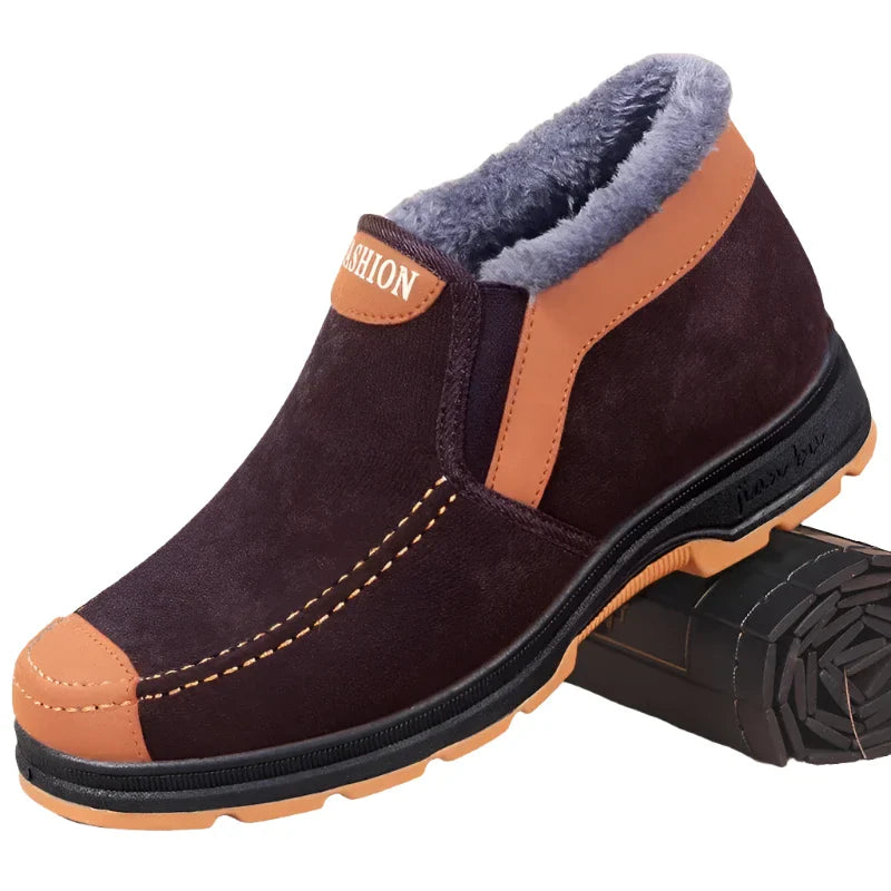 Men's Cotton Shoes Winter Fashion Shoes Men's Snow Boots Plush Thickened Comfortable and Warm Walking Shoes boots-Dollar Bargains Online Shopping Australia