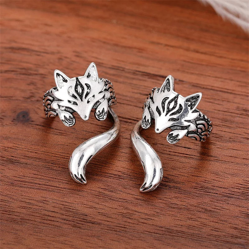Fox Shape Clip Earrings for Women Antique Ear Cuff Earrings Girl Statement Jewelry-Dollar Bargains Online Shopping Australia