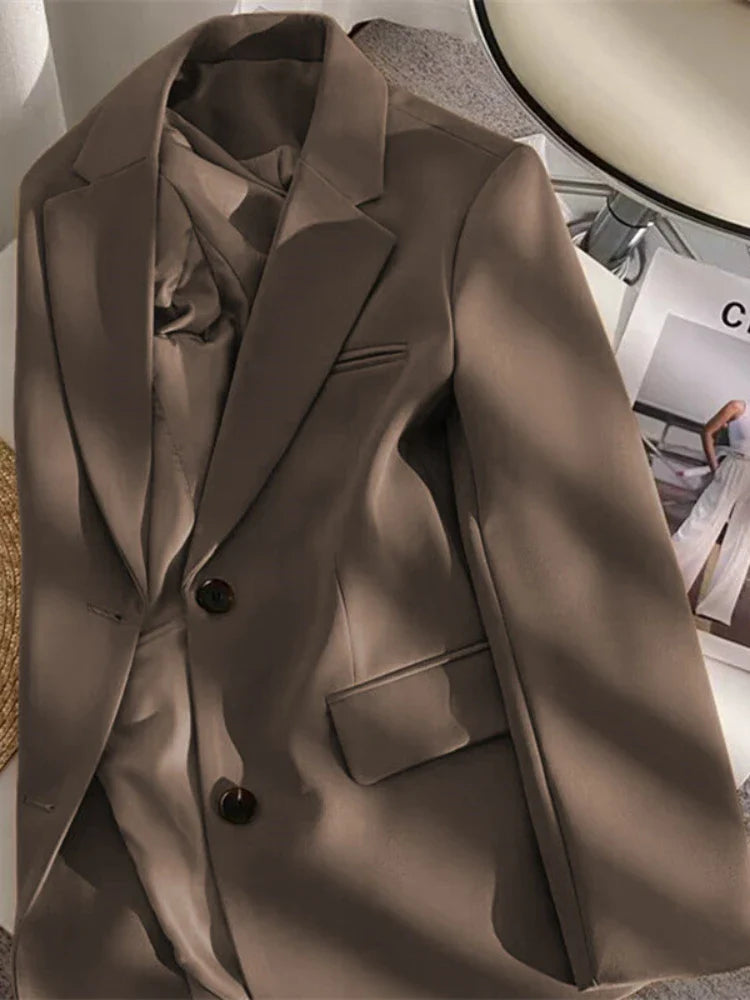 Women Jackets Pink Small Suit Women's Coat Casual Small Loose Small Suit Women's Design Sense Blazer Women-Dollar Bargains Online Shopping Australia