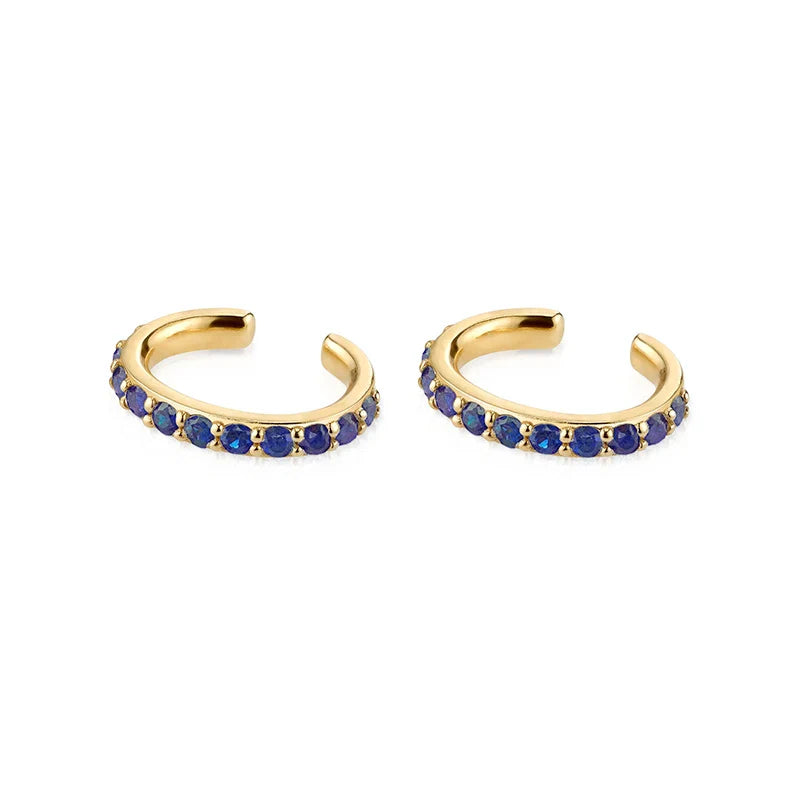 Gold Filled Stud Earrings Set For Women Ear Cuffs Colorful Zircon Dangle Hoop Earrings Fashion Party Jewelry-Dollar Bargains Online Shopping Australia