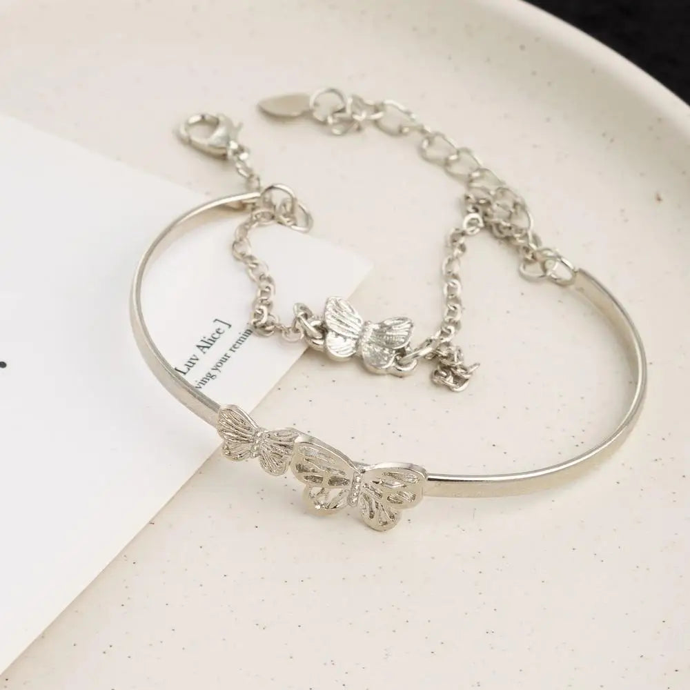 Women Gifts Bracelet Chains Stainless Steel 3 Color Set Bracelets Bangles Accessory Bracelets-Dollar Bargains Online Shopping Australia