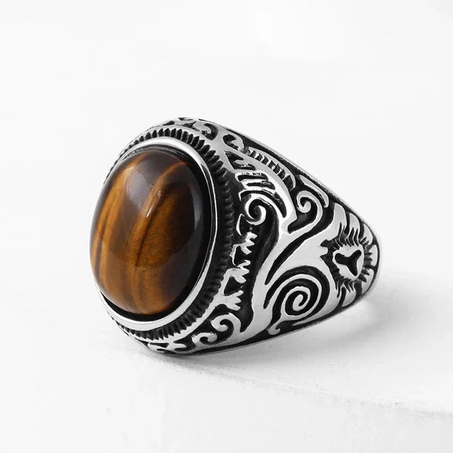 Stainless Steel Jewelry Ring Men Black Stone Rings Charm Fashion Male Women Finger Band Engagement Wedding Gift-Dollar Bargains Online Shopping Australia