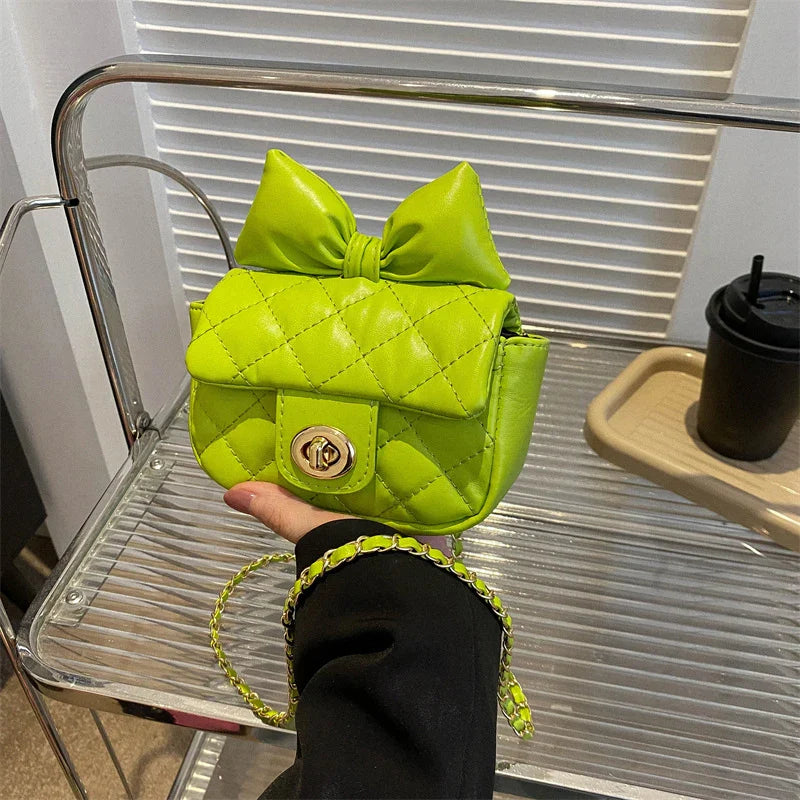 Mini Designer Luxury Shoulder Bag Toddler Princess Baby Girls Pink Bow Handbag Little Girl Cute Crossbody Purse-Dollar Bargains Online Shopping Australia