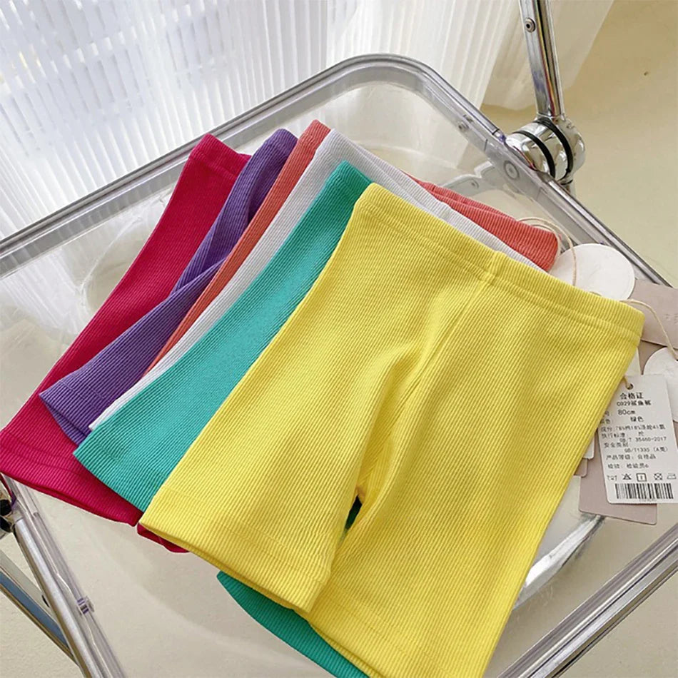 Kids Shorts Girls Candy Color Clothing Baby Elastic Waist Trousers Children Soft Fashion Safety Pants Casual Korean Bottoms-Dollar Bargains Online Shopping Australia