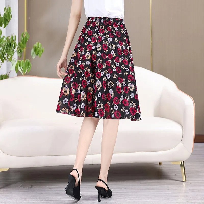 Women's Pant Skirt Flower Print Women's Short Skirt Classic Home Leisure Breathable-Dollar Bargains Online Shopping Australia