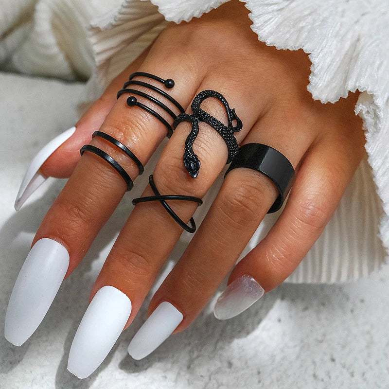 Ring set women rings for girls charms rings set for women boho jewelry punk accessories-Dollar Bargains Online Shopping Australia
