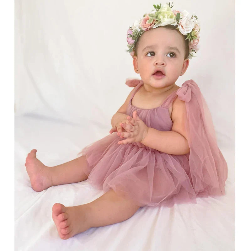 Summer Baby Girls Party Dress Clothes Lace Bodysuits & One-pieces Baby Photograph Clothing-Dollar Bargains Online Shopping Australia