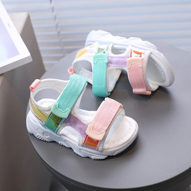 Children's Soft Comfy Sandals Non-Skid Soles Kids Sandals for Baby Girls Children Beach Shoes