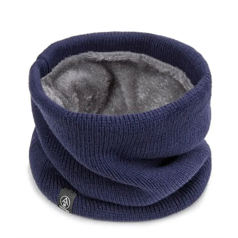 Winter Warm Scarf Woolen Knitting Neck Sport Scarf Men Face Cover Winter Skating Running Warm Scarves Thick Cold-proof Collar