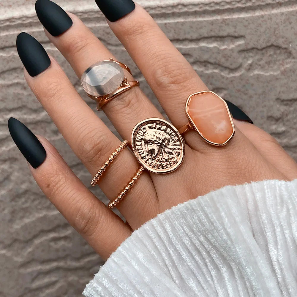 Ring set women rings for girls charms rings set for women boho jewelry punk accessories-Dollar Bargains Online Shopping Australia